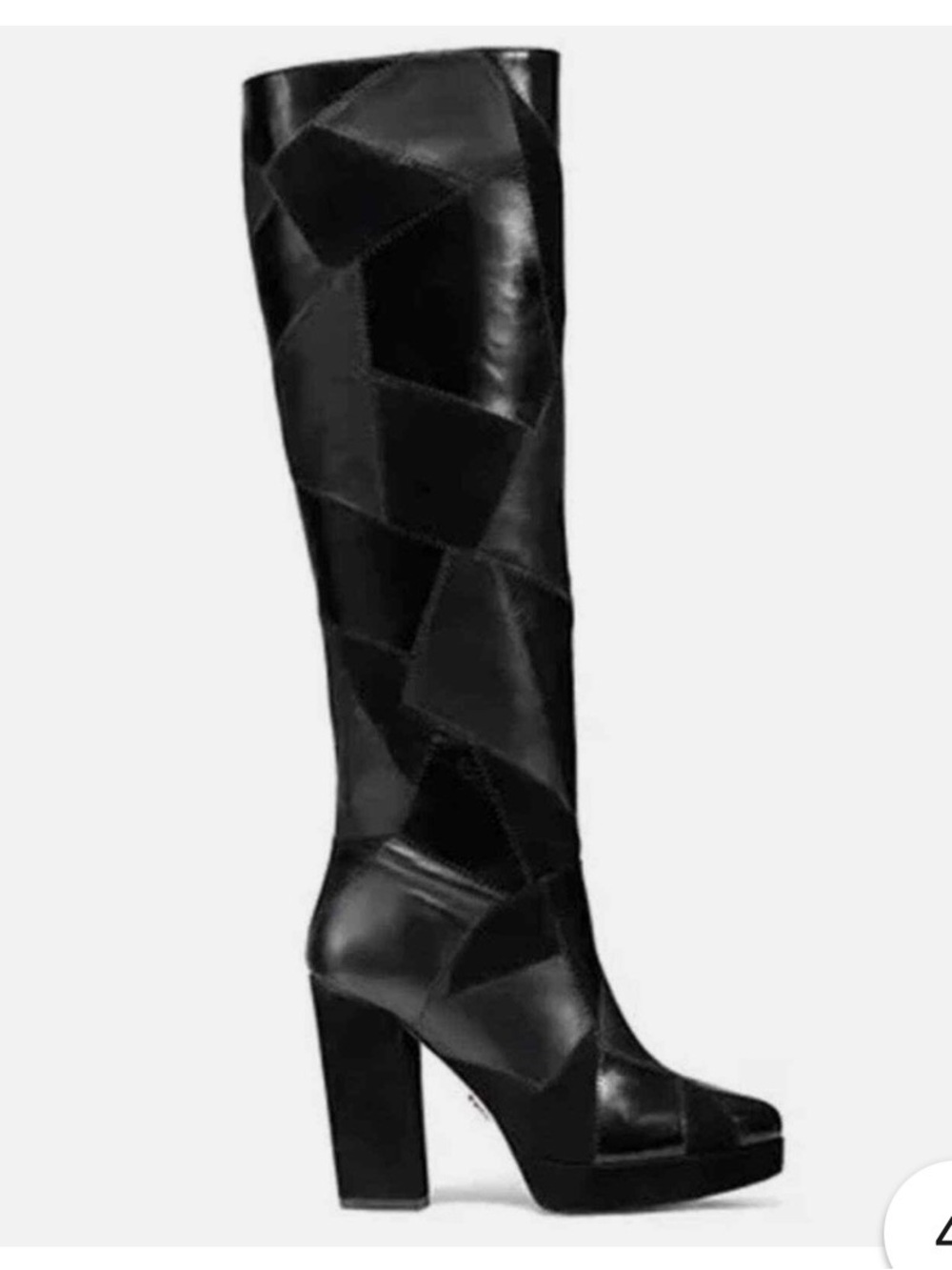 Michael Kors Hayna Patchwork Platform Heel Boots Sz 8.5